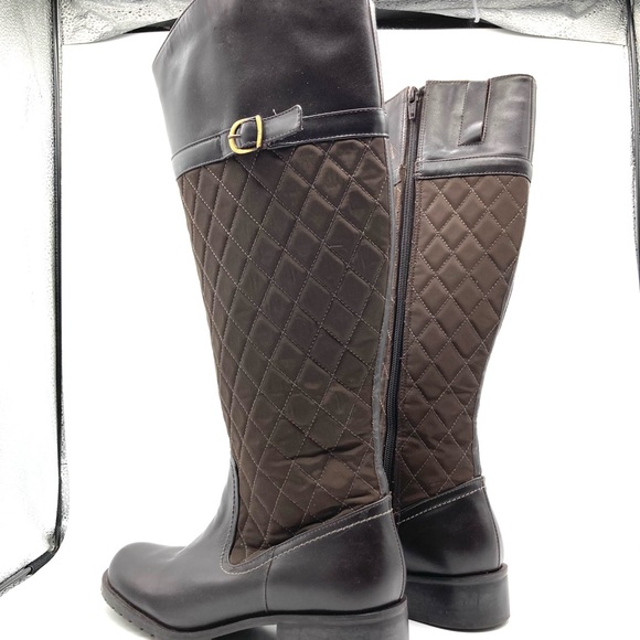 Talbots Brown Tamera Quilted Riding Boots - Picture 9 of 15